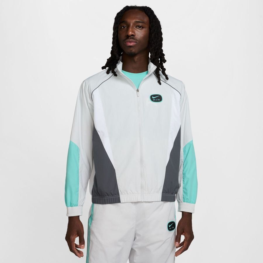 Nike Air Haut d'Entraînement NSW Woven - Blanc/Gris/Turquoise