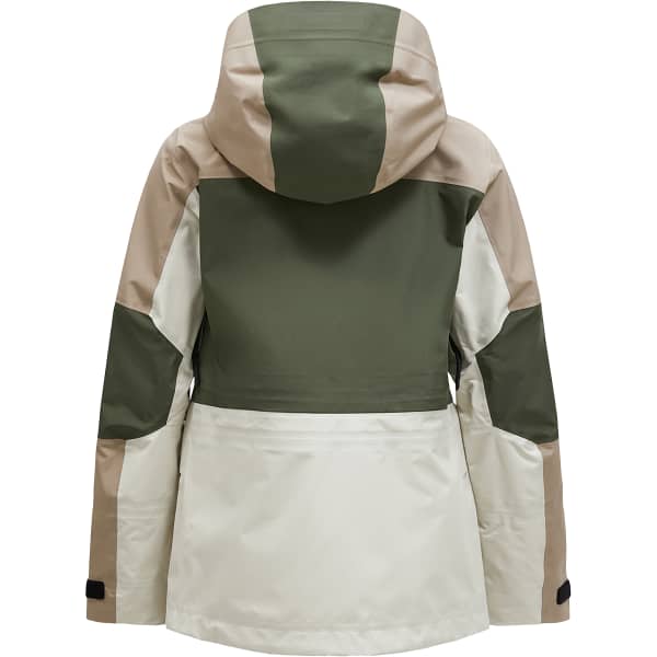 Veste de ski PEAK PERFORMANCE W GRAVITY GORE-TEX 3L JACKET AVID BEIGE/PINE NEEDLE