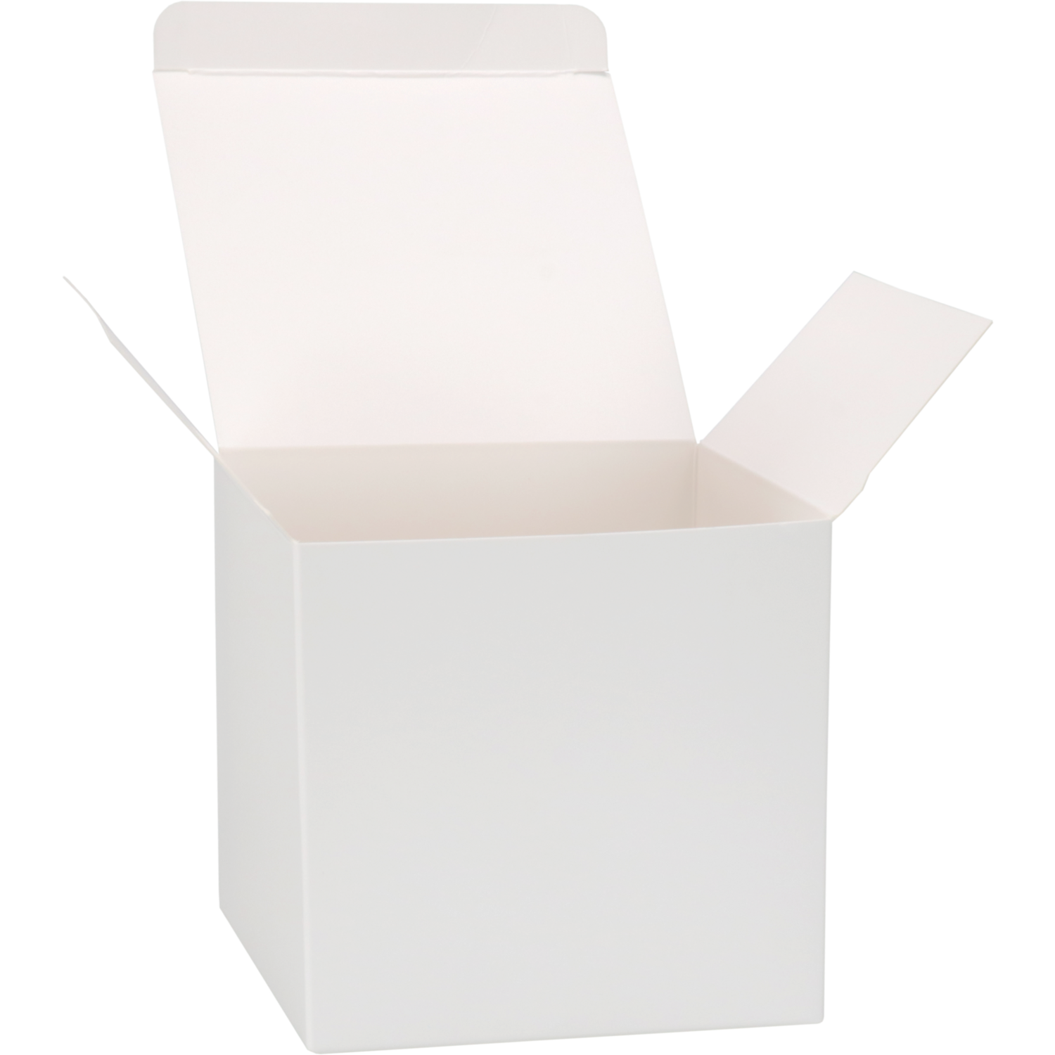 Geschenkdoos, karton, 10x10x10cm, wit