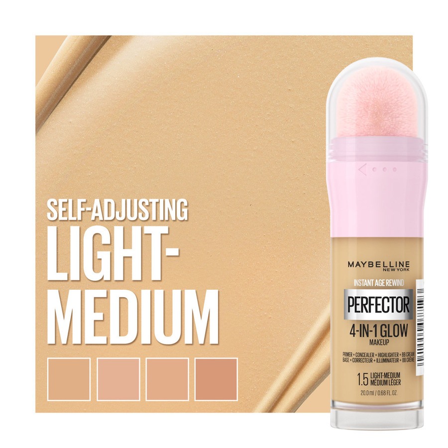 Maybelline New York Instant Perfector 4-In-1 Glow Makeup 1.5 Light Medium 20ml