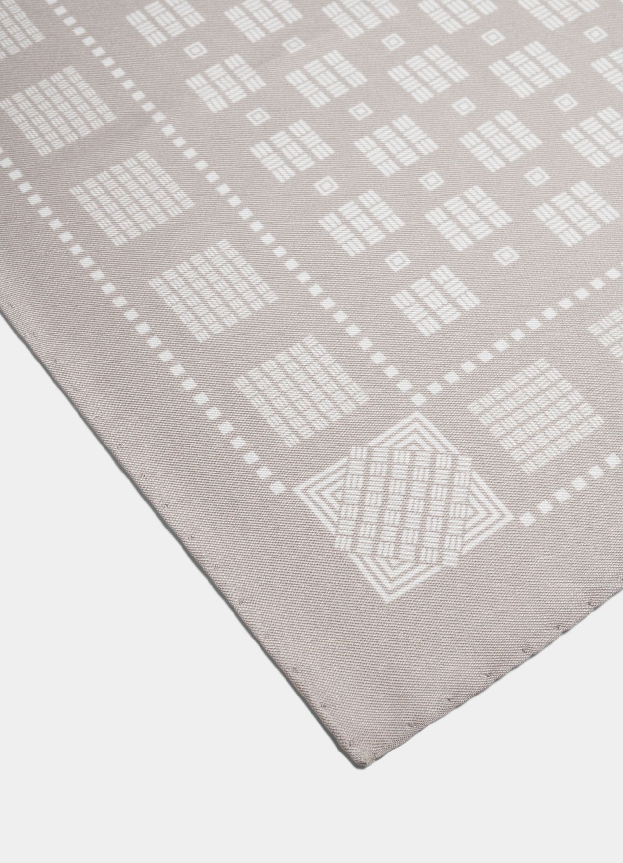 Pochette marron clair motif graphique