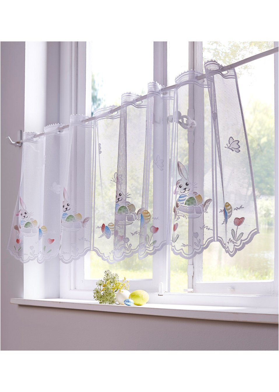 Brise-bise jacquard avec lapins