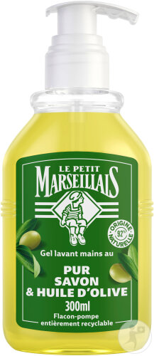 Le Petit Marseillais Gel Lavant Mains Au Pur Savon À L'Huile D'Olive Flacon-Pompe 300ml