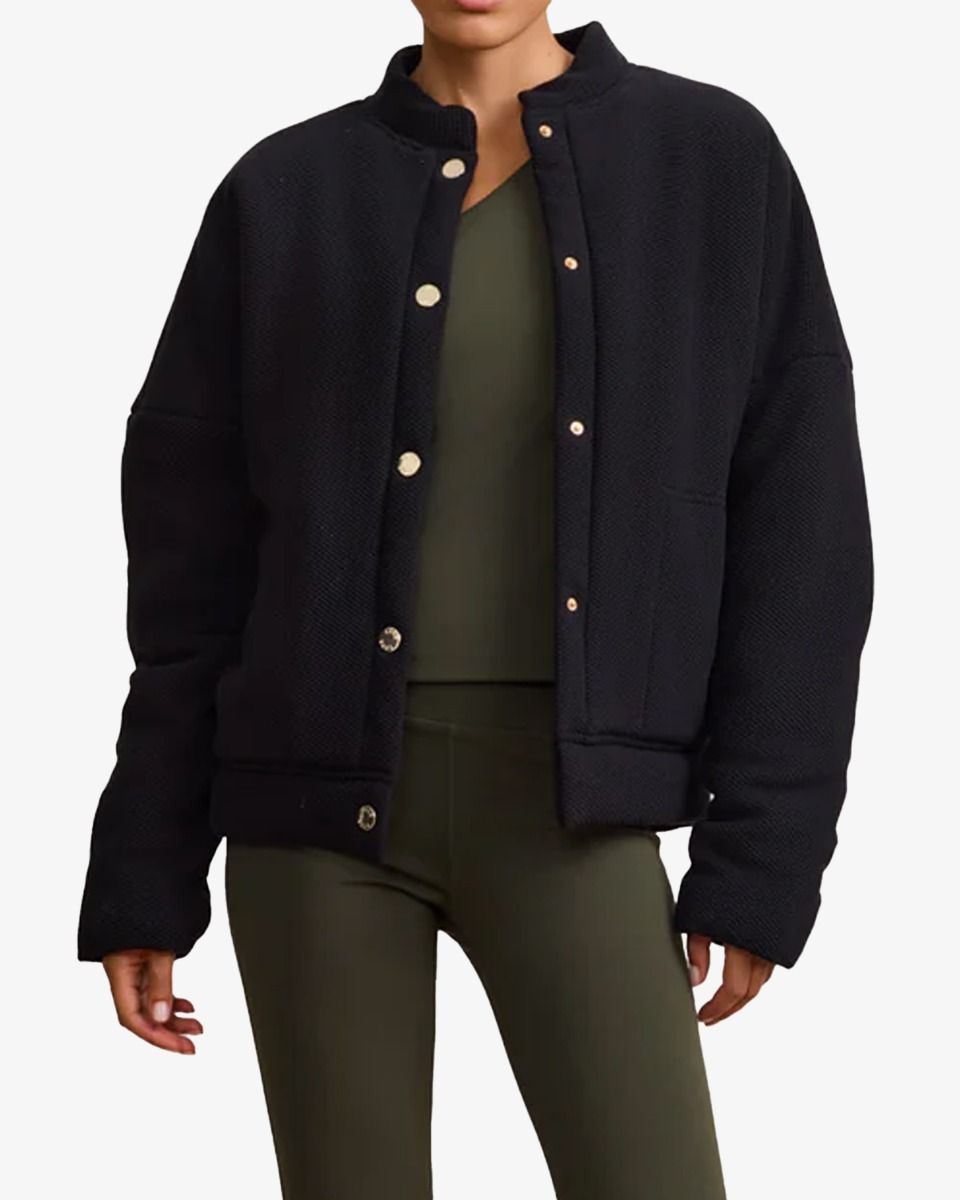 Lune Active Moon Classic Oversized Padded Bomber Zwart Damesjack