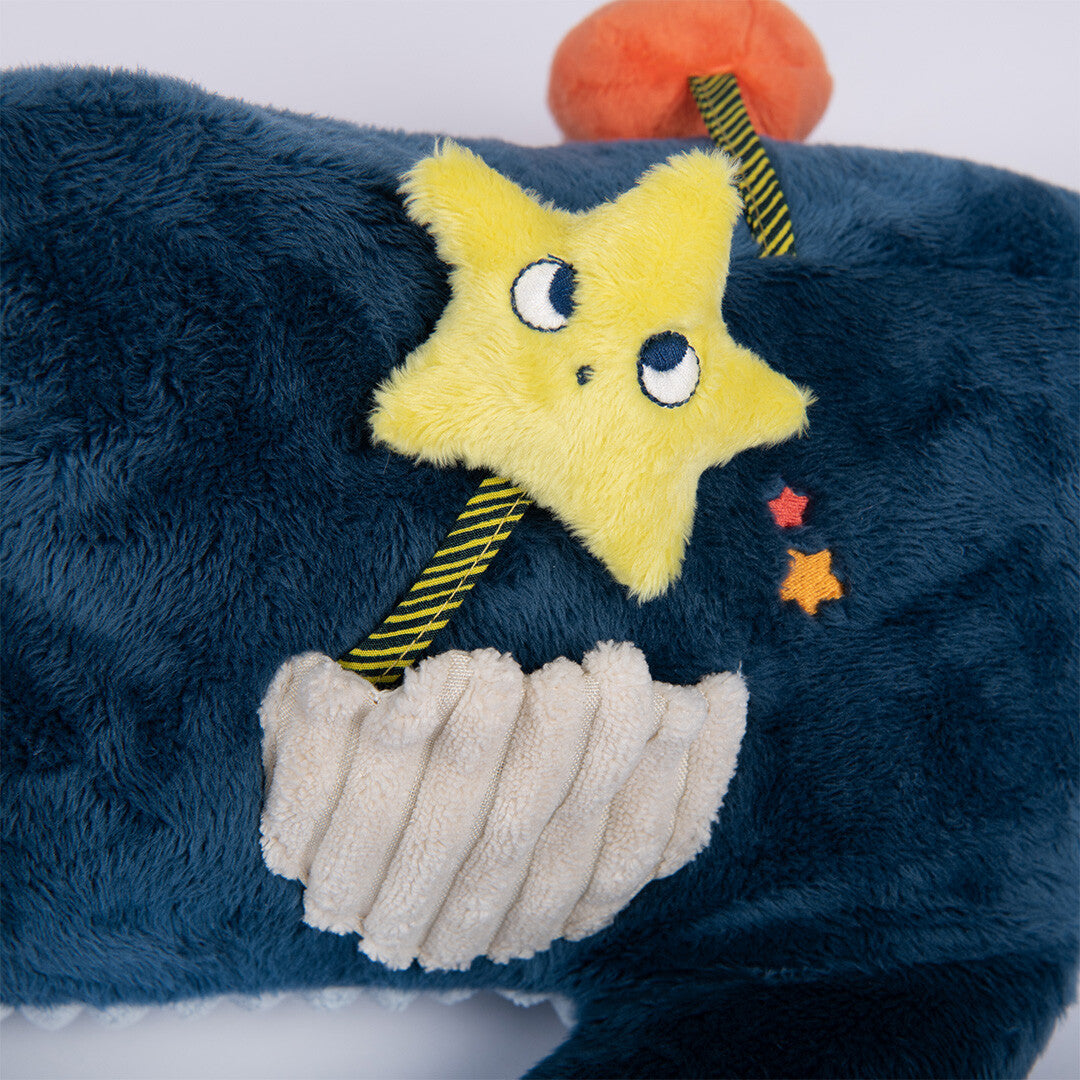Moulin roty activiteitenknuffel haai - 58 cm