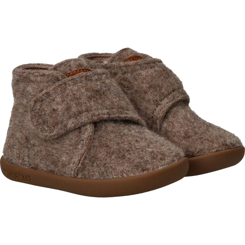 Shoesme Pantoffels Taupe Jongens