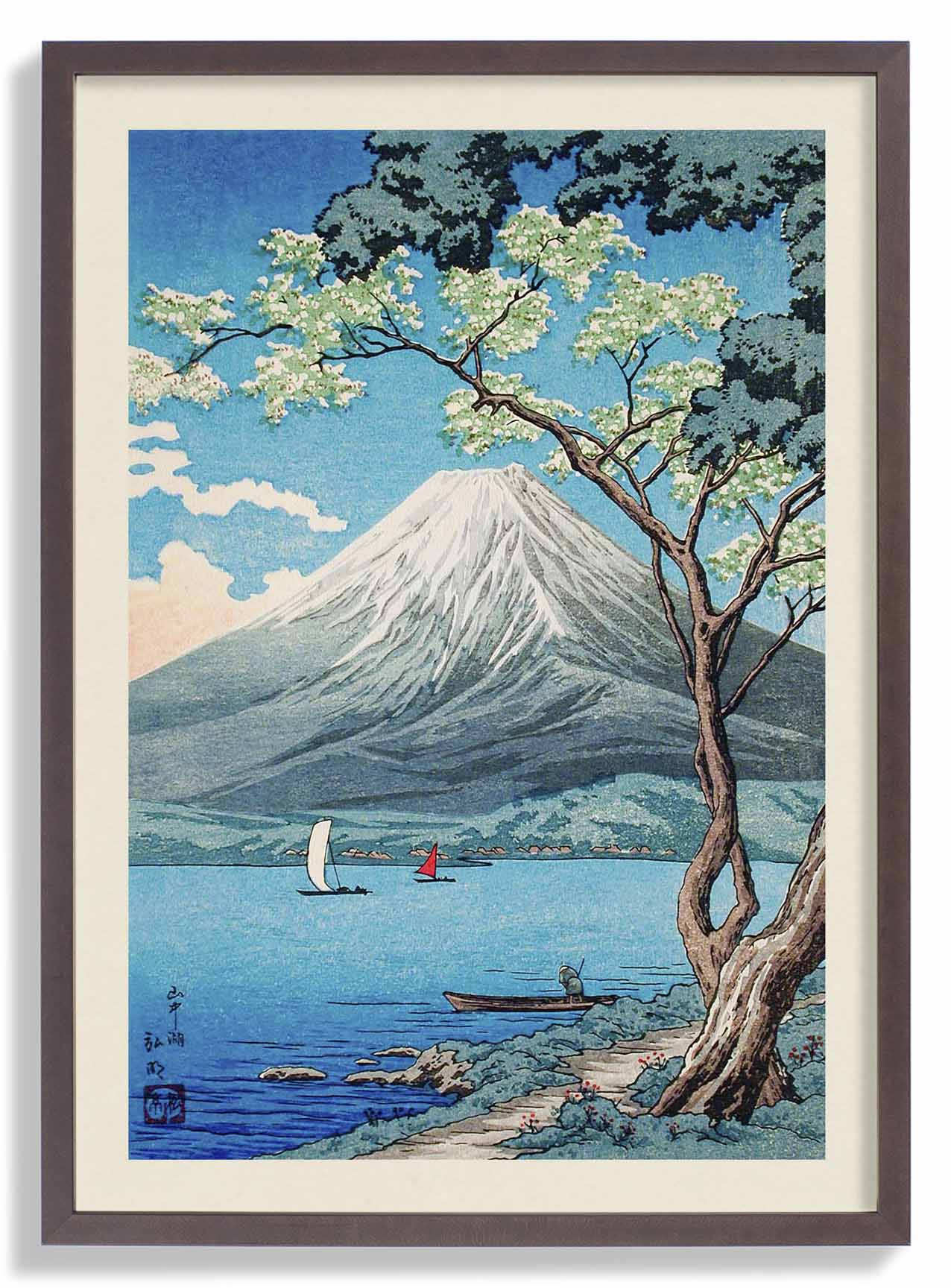 Der Berg Fuji vom Yamanaka-See aus von Takahashi Shōtei