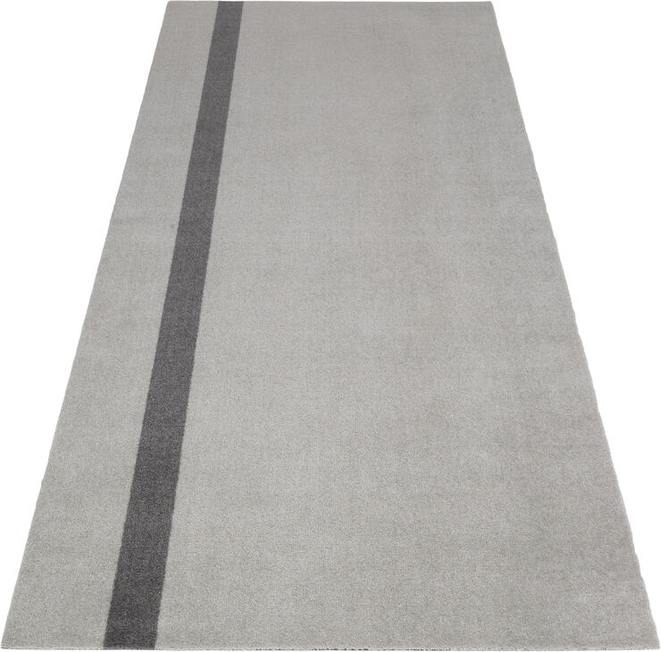 Tica Copenhagen Løber, 130x90 cm, stripe vertical lysegrå/steelgrey Lysegrå/steelgrey