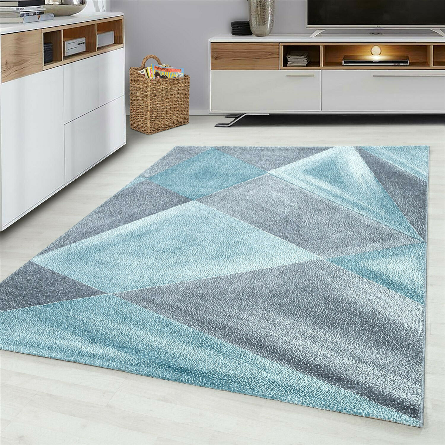 Wunderschöne Teppich, Moderner Designer, rechteckig, Höhe 7 mm, Kurzflor