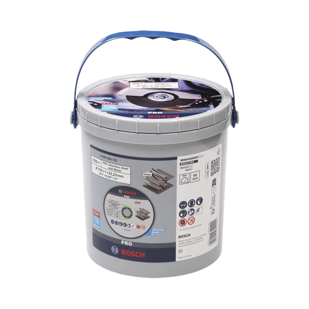 Bosch 100x Trennscheibe 125mm im Eimer (2.608.626.113)