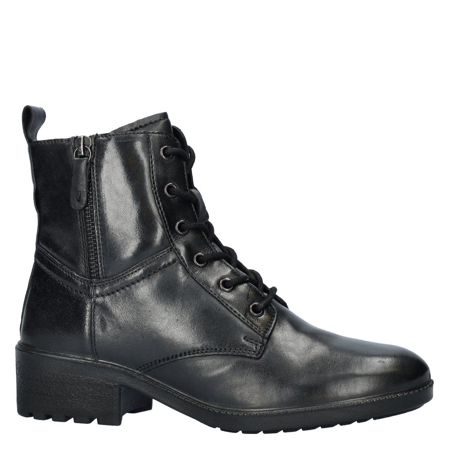 dames veterboot Nelson Zwart