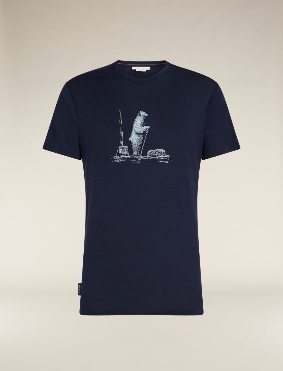Icebreaker 150 Tech Lite SS Tee Polar Paddle Midnight Navy