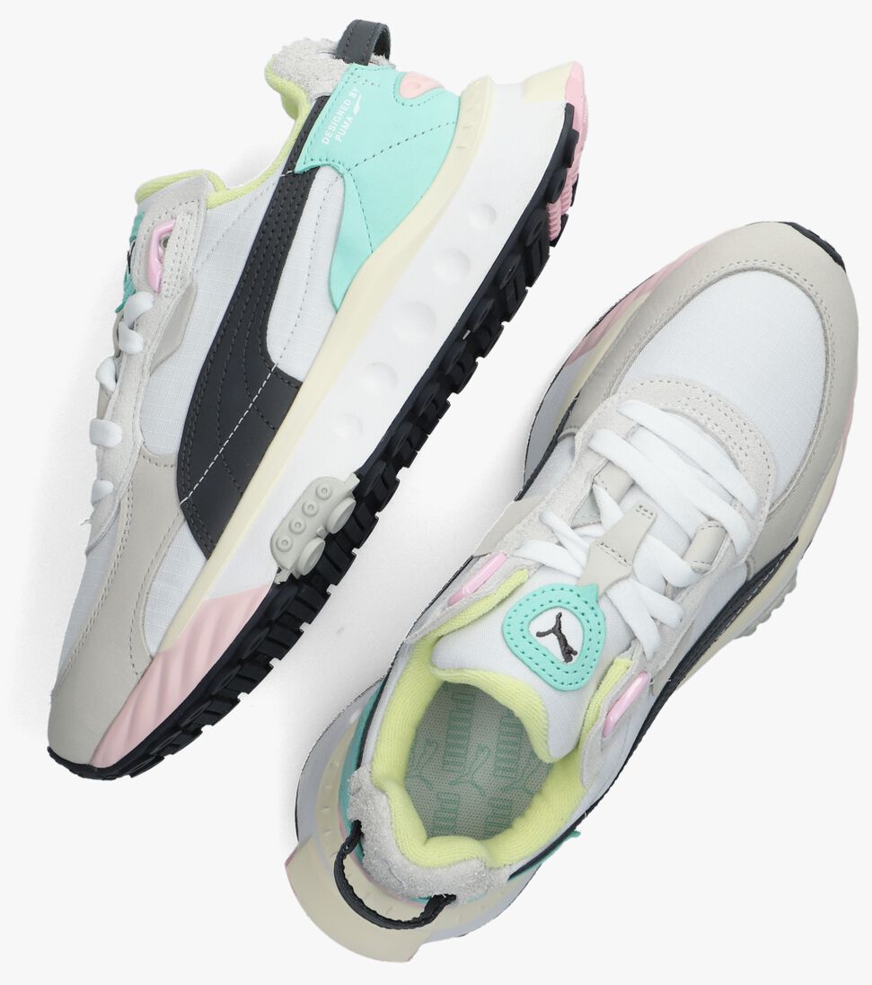 PUMA witte puma lage sneakers wild rider layers