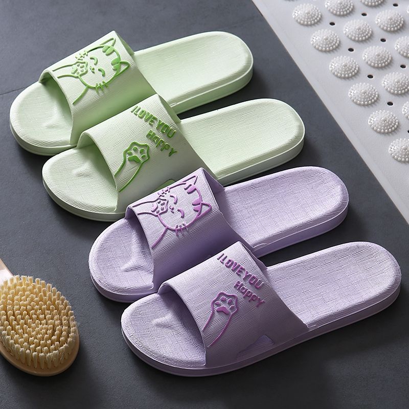 NEJA - Koppel bijpassende pantoffels met kattenprint