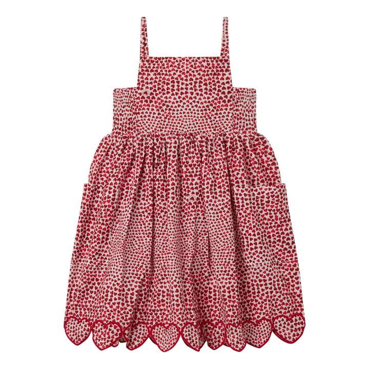 Stella McCartney Kids Robe Cœur | Rouge