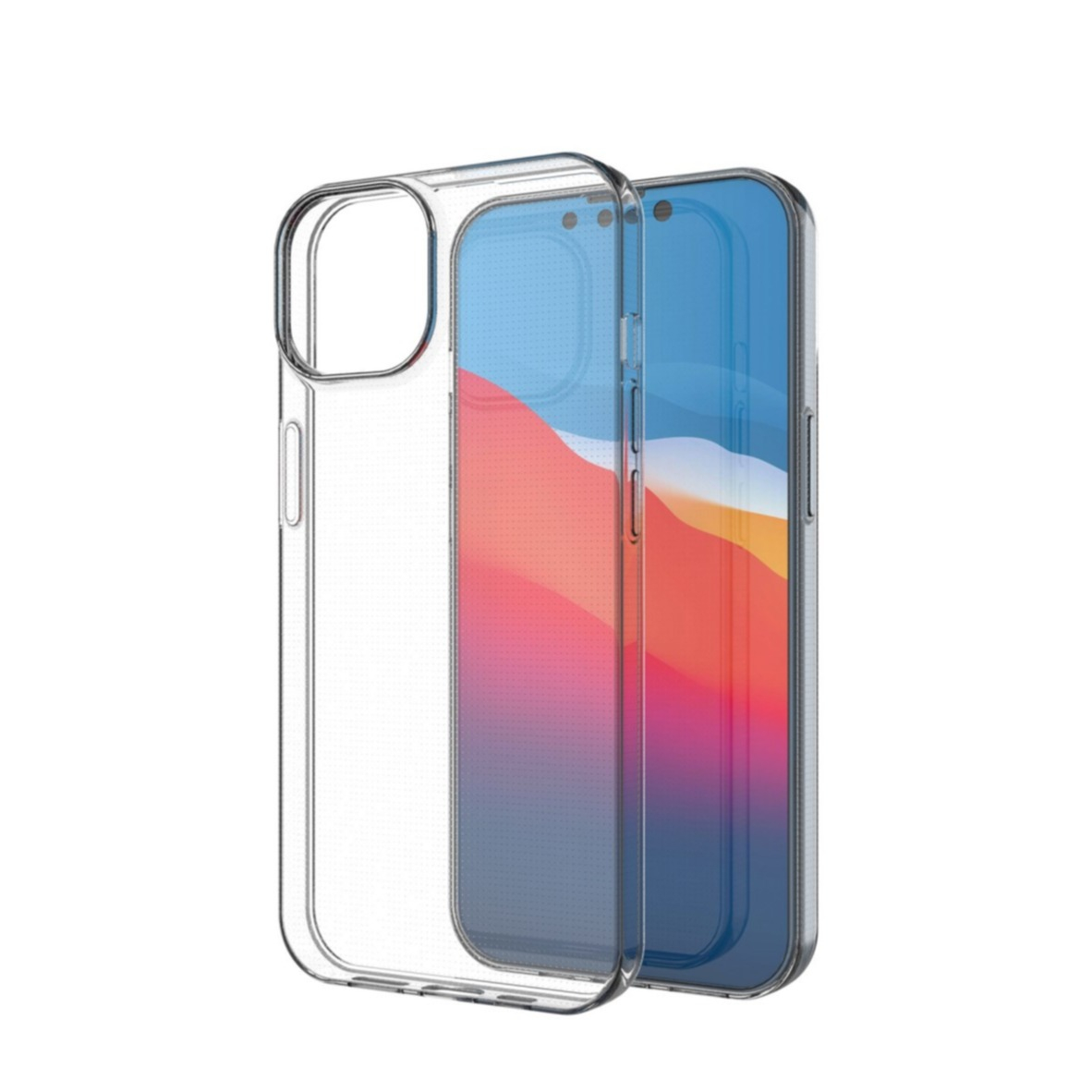 iPhone 14 Gummi Case Hülle Slim Design 1.0 mm - Transparent