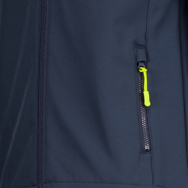 Mountain Peak kinder softshell jas blauw