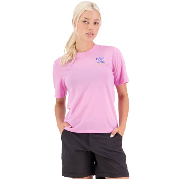 T-shirt randonnée MONS ROYALE ICON RELAXED TEE W POP PINK