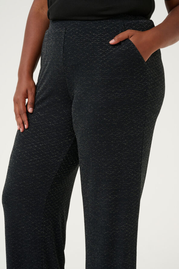 Kaffe Curve KCellia Pants Black glitter jersey
