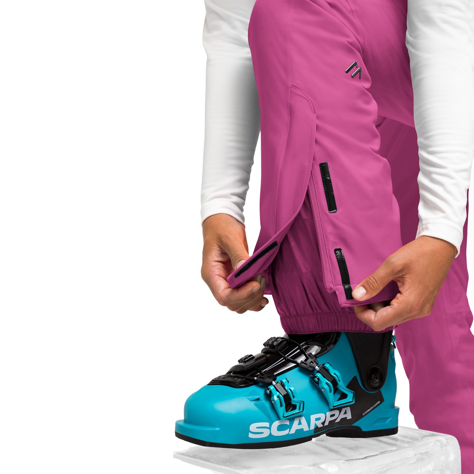 Maier Sports Allissia Slim 2.1 Skihose Damen pink flambé
