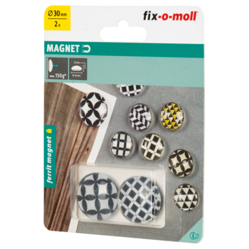 Magneet glas ferriet 30x11mm 2 stuks