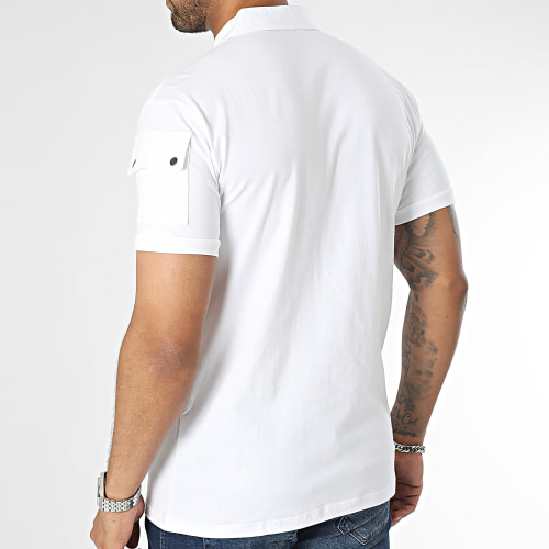 Polo Manches Courtes Blanc