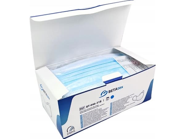 Zarys Zarys Betatex - Beskyttelsesmasker, engangs, non-woven - 50 stk.