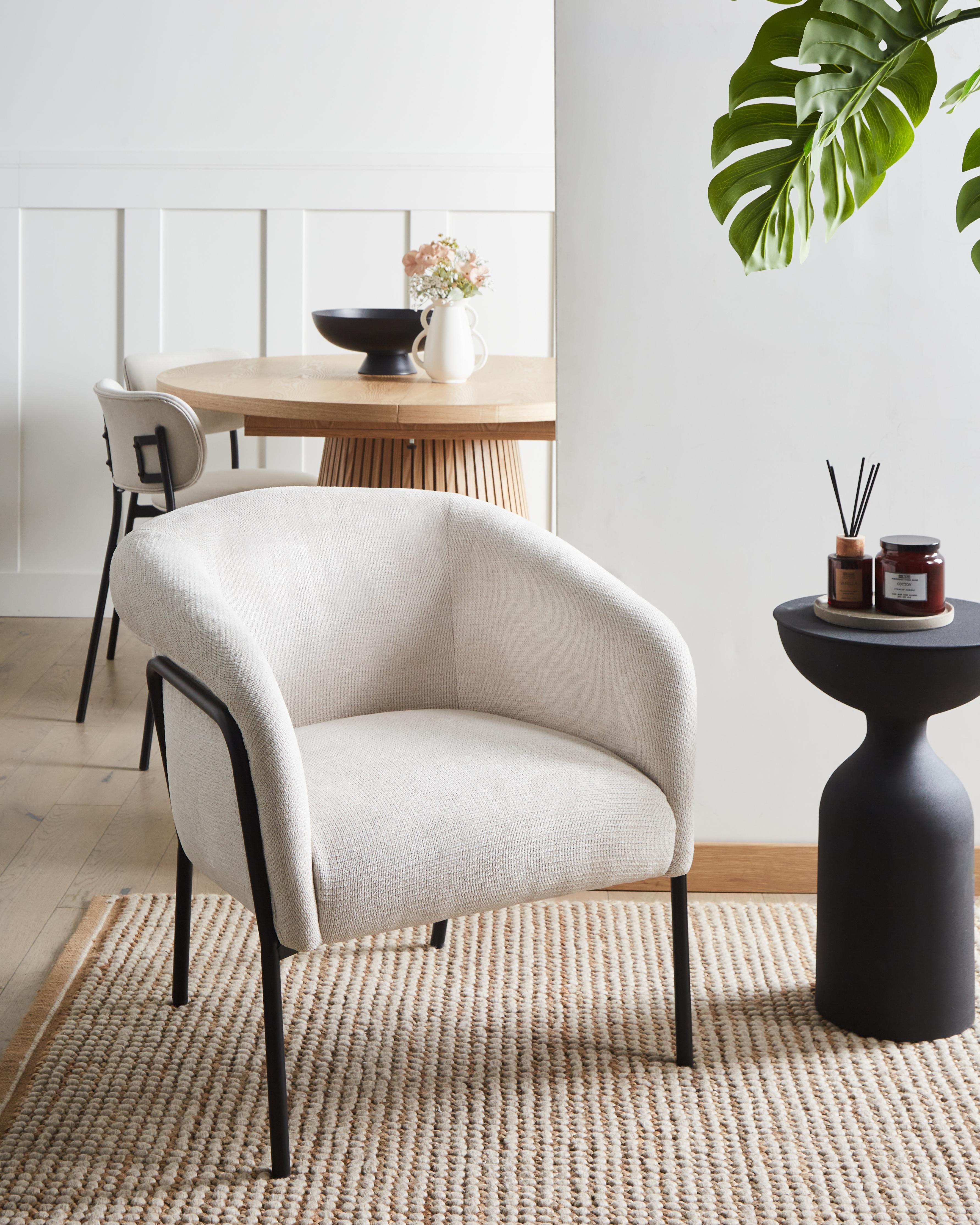 Fauteuil KROSSEN Stof Lichtbeige
