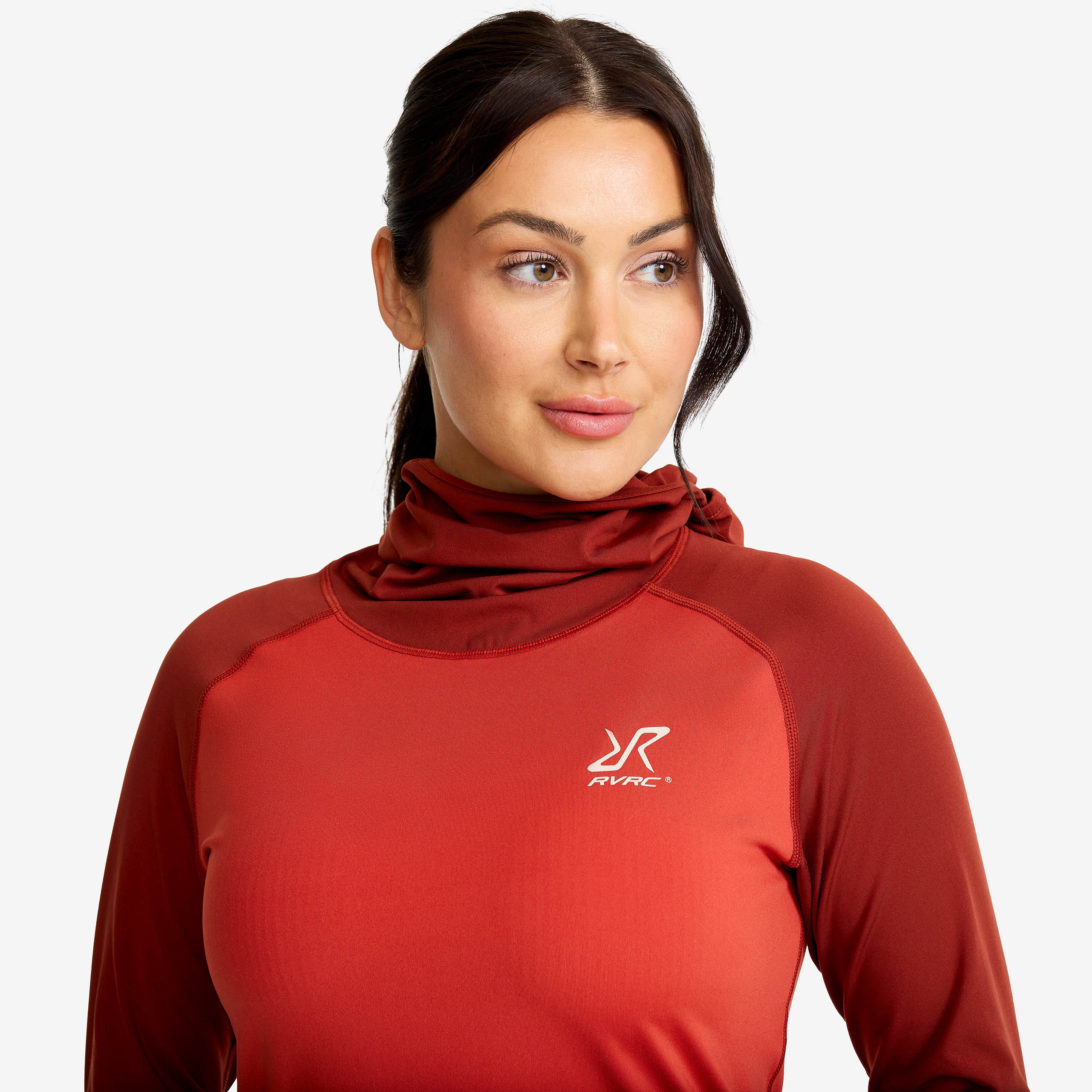 Uphill Balaclava Top Dame Bossa Nova/Fired Brick