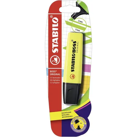 Textmarker - STABILO BOSS ORIGINAL - Einzelstift - gelb