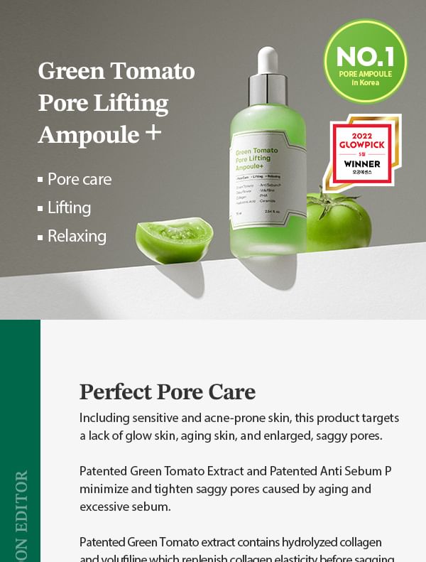 SUNGBOON EDITOR - Groene Tomaat Pore Lifting Ampul+