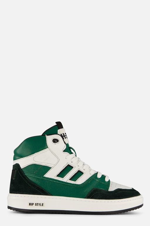 HIP Sneakers groen Leer