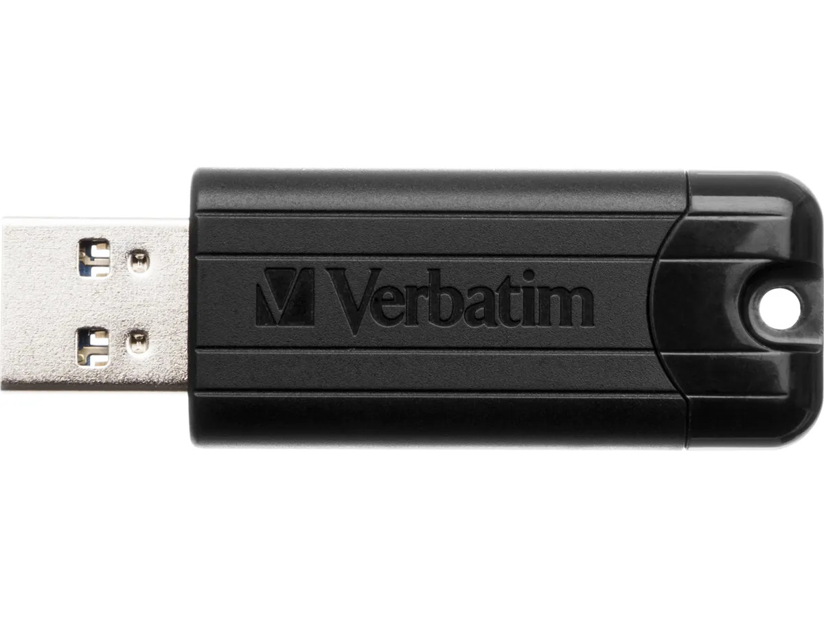 (128GB) Store N Go Pinstripe USB 3.2 Speicher Stick Flash Drive 5 Gbit/s (49319) - Schwarz