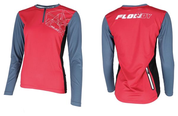 Maillot Manches Longue XLC JE-S22 Rouge Gris