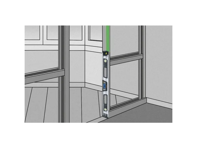 Laserliner DigiLevel Laser G80, Linjeniveau, 0,8 m, Grå, 0,5 mm, LCD, AA