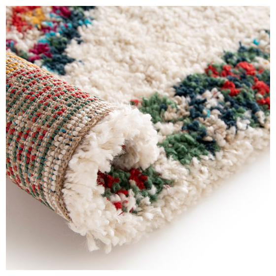 Tapis motif berbère - kaya - multicolore - 120 x 170 cm