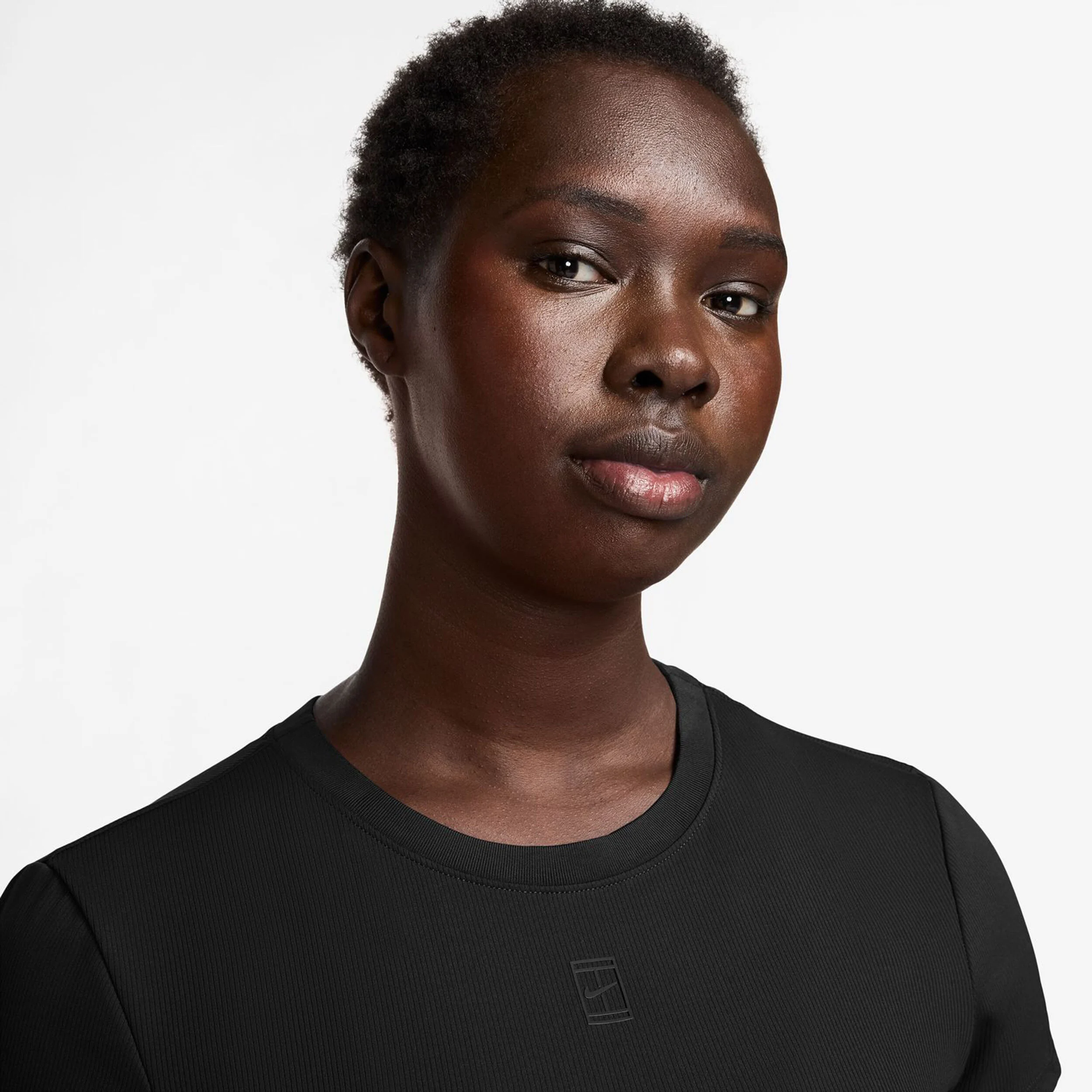 Nike Court Dri-Fit Advantage T-shirt Femmes - Noir , Noir