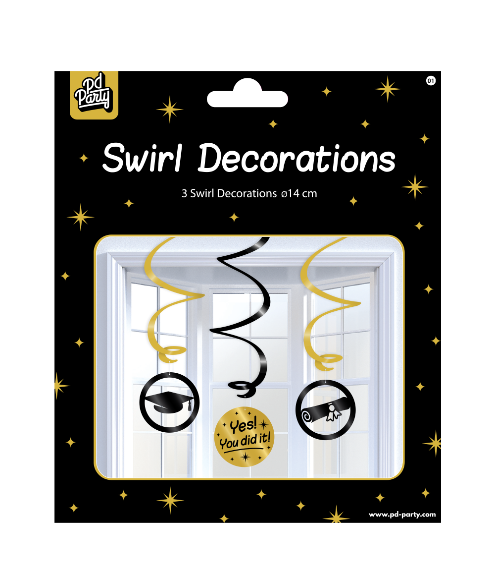 Hangdecoratie You Did It 14cm 3st