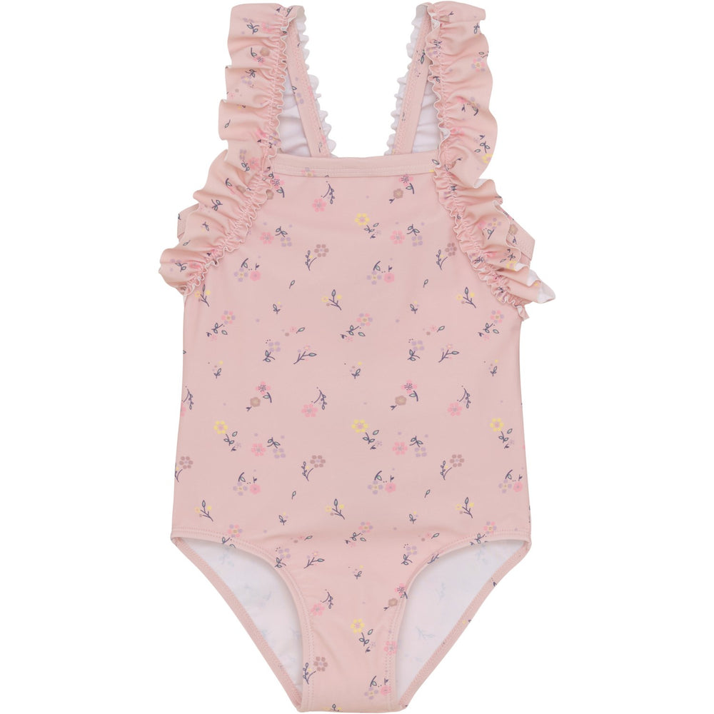 Køb Color Kids Coral Blush Badedragt m. Flæser, AOP