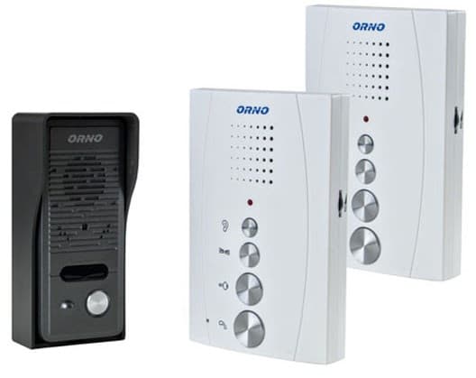 Orno Z enfamilieintercom med intercom, håndsettfri, hvit, ELUVIO INTERCOM OR-DOM-RE-920/W - OR-DOM-RE-920/W