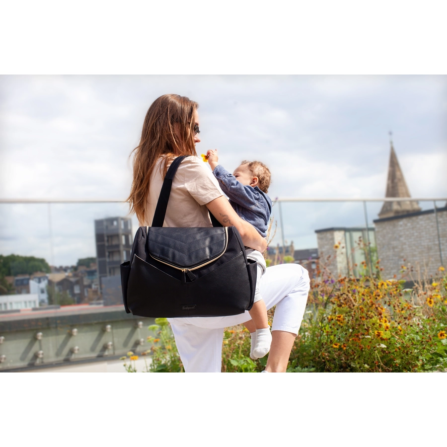 Babymel Wickelrucksack Pippa Vegan Leather Black