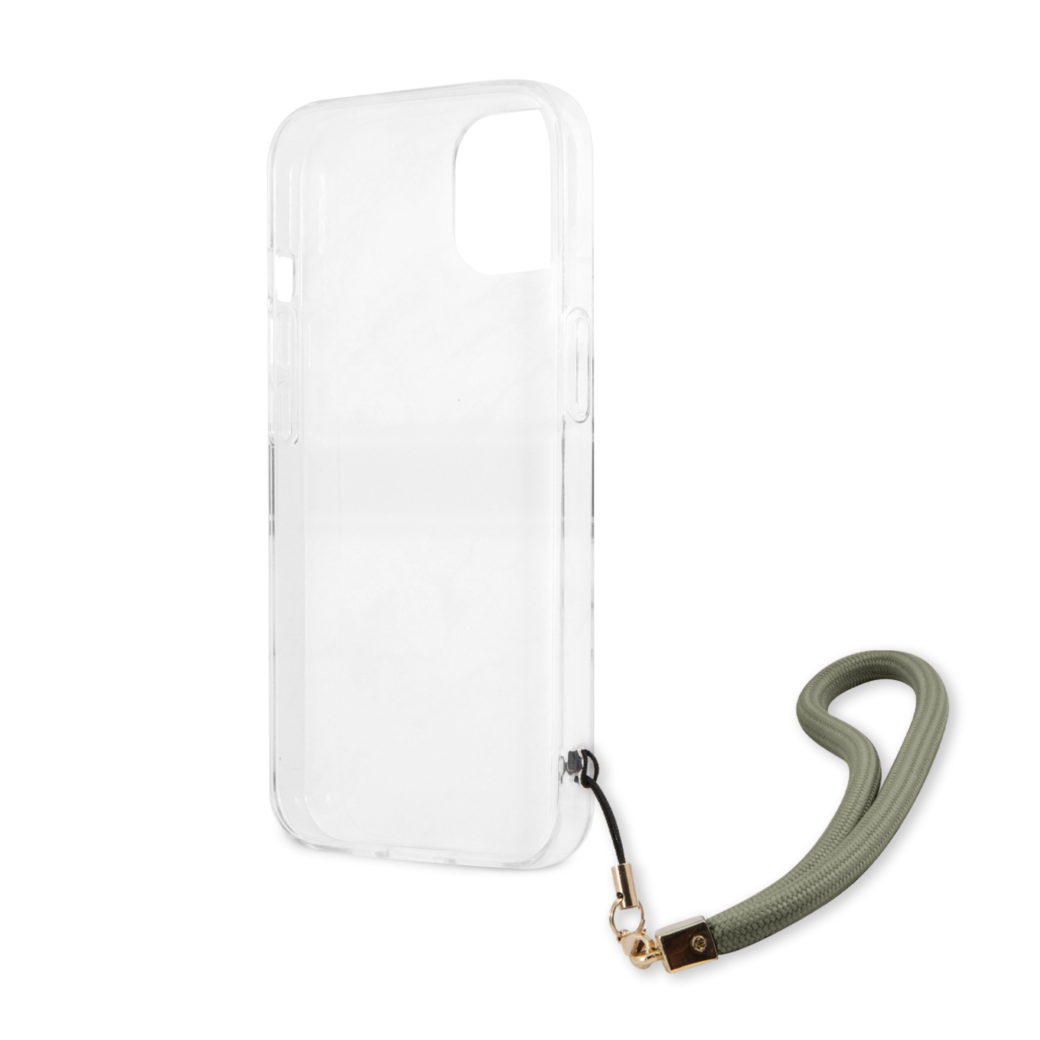 iPhone 13 Hardcase Hülle Marble Strap (GUHCP13MKMABGN) - Weiss / Grün