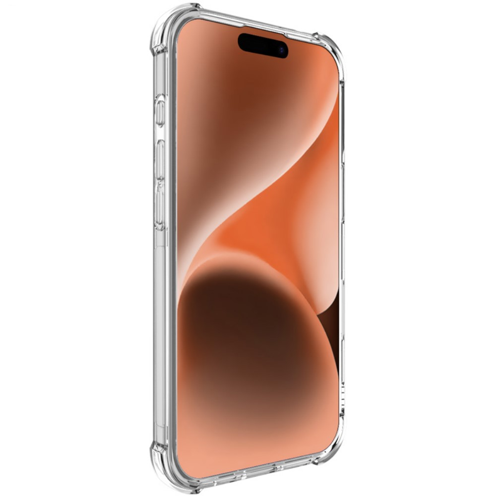 iPhone 16 Pro Gummi Hülle Air Cushion Fallschutz   Kameraschutz - Transparent