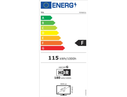 TCL - TV QLED 4K 189 cm 75T69C 4K QLED avec Google TV 2025