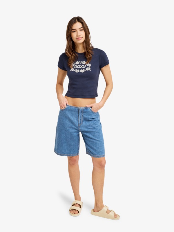 Sea You Later T-Shirt ajusté Bleu Femme