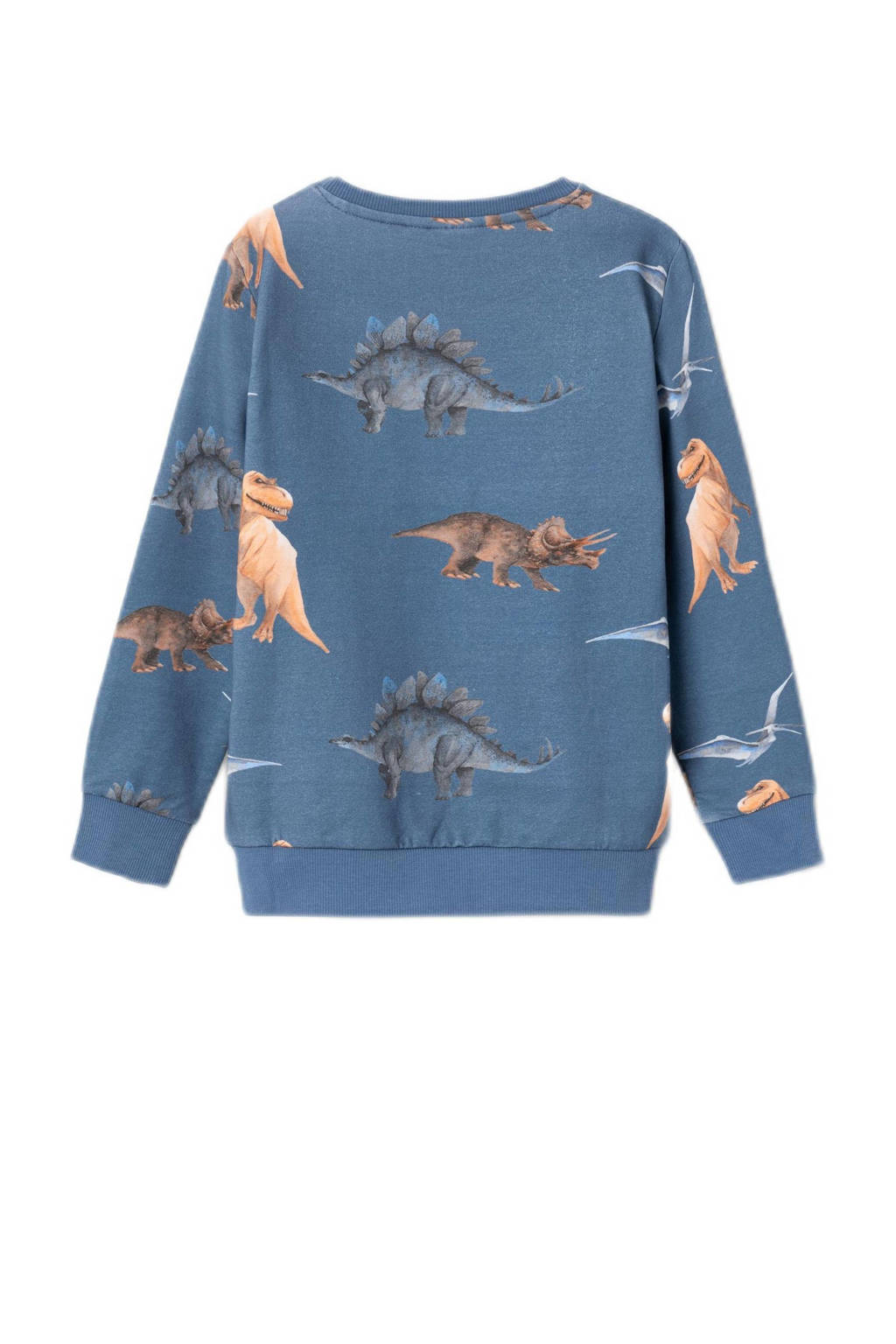 NAME IT sweater NMMNODINO met dierenprint blauw