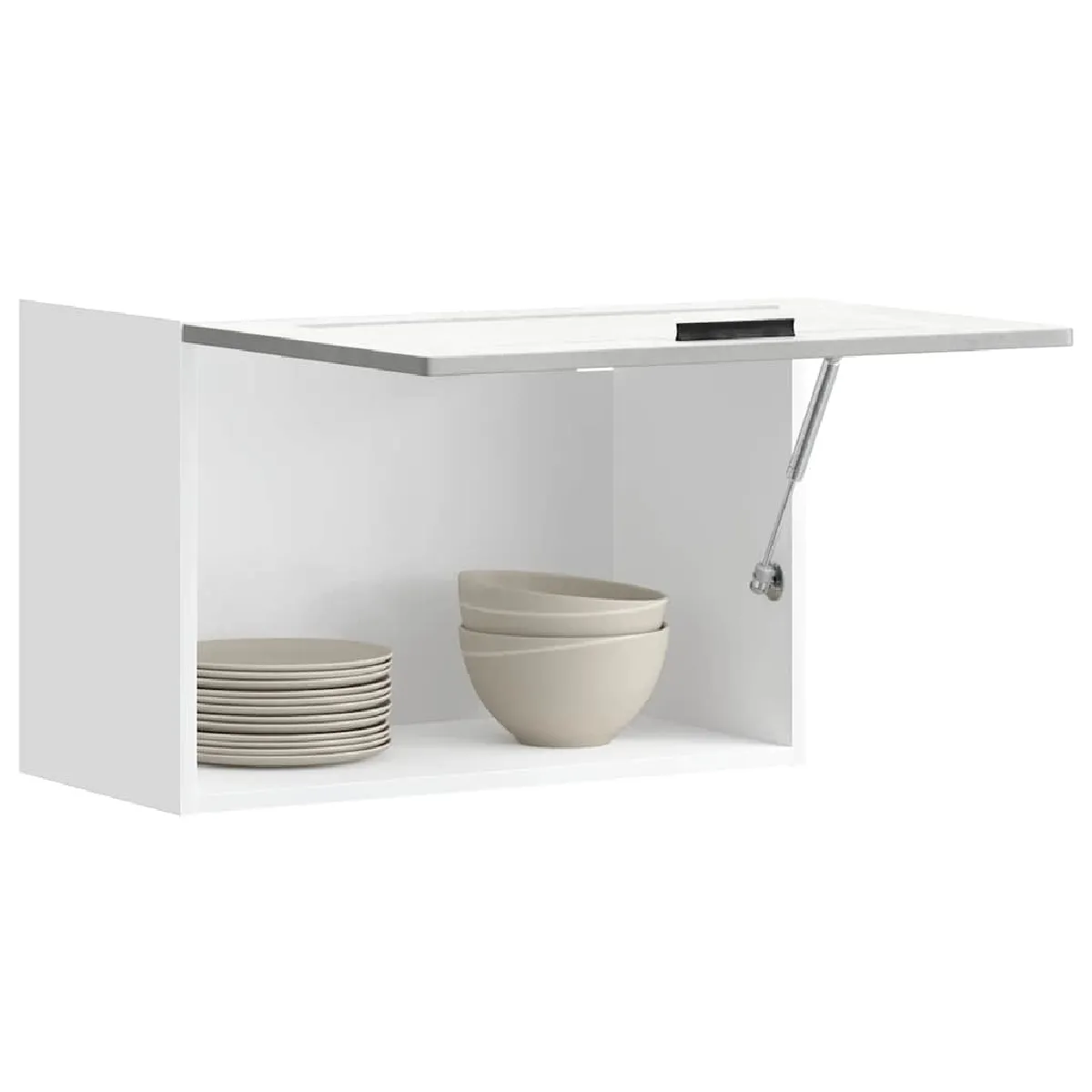 VidaXL Armoire Murale Cuisine Porto Gris Béton