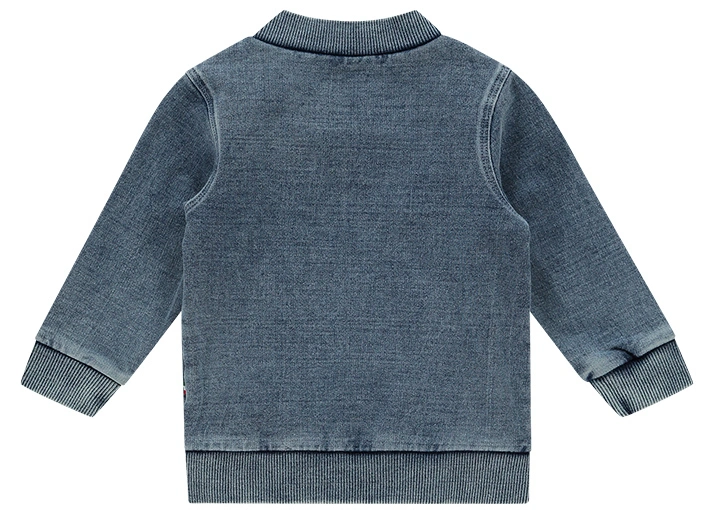 Sweat-Jacke OLIVIER BABY in mid blue wash