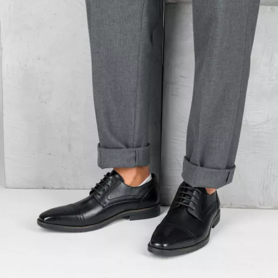 Derbies NOIR B-BLAKE