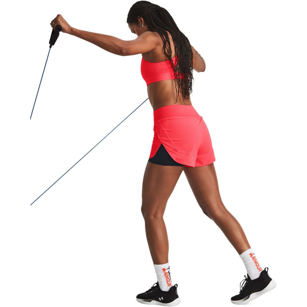 Under Armour FLEX WOVEN 2-IN-1 - Short Femme rouge